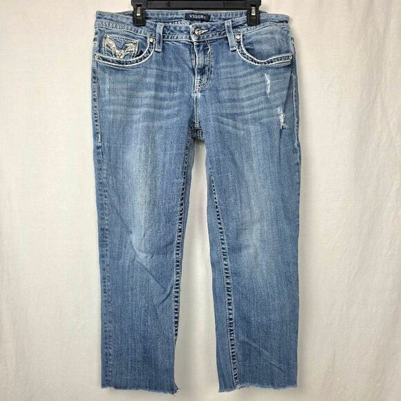 Vigoss Chelsea Heritage Fit Capri Jeans Sz 15/16 - Picture 1 of 9
